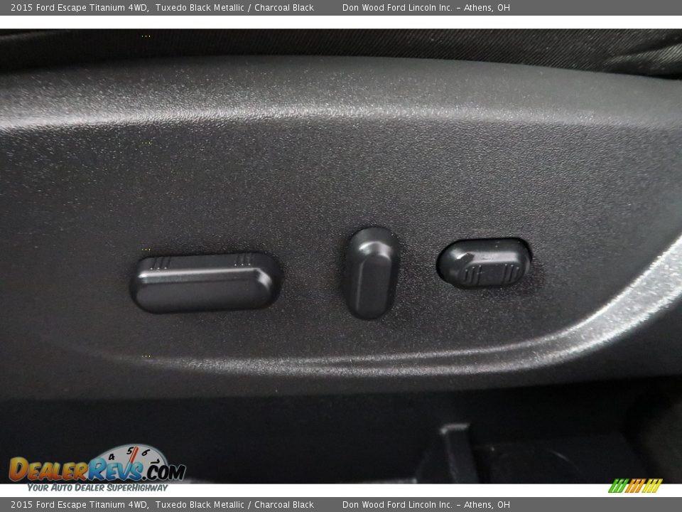 2015 Ford Escape Titanium 4WD Tuxedo Black Metallic / Charcoal Black Photo #4