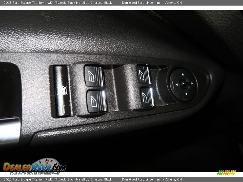 2015 Ford Escape Titanium 4WD Tuxedo Black Metallic / Charcoal Black Photo #34