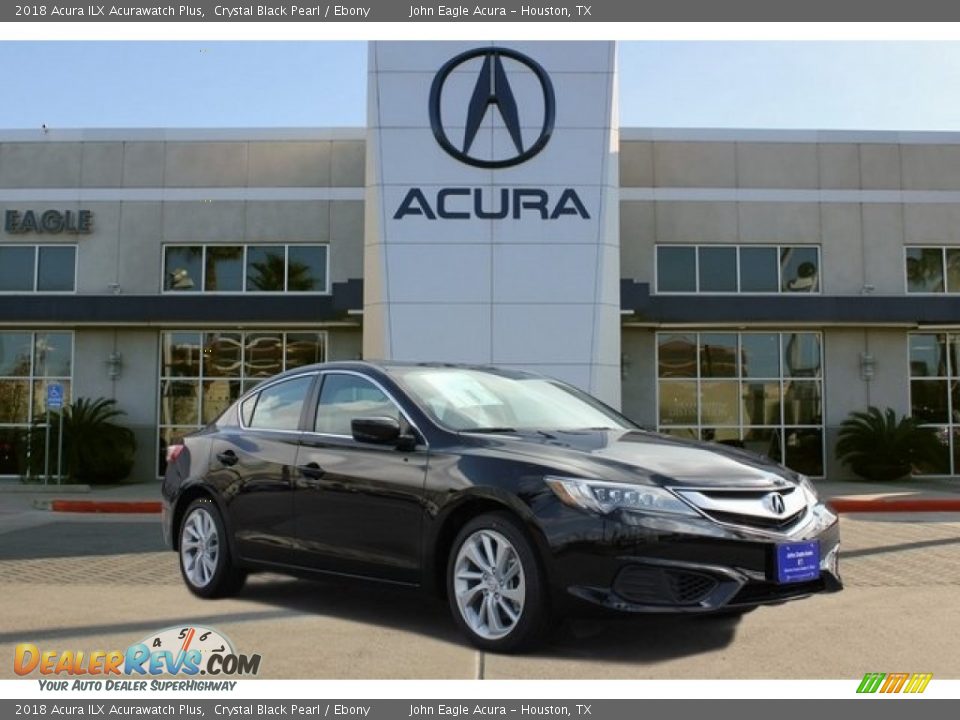 2018 Acura ILX Acurawatch Plus Crystal Black Pearl / Ebony Photo #1