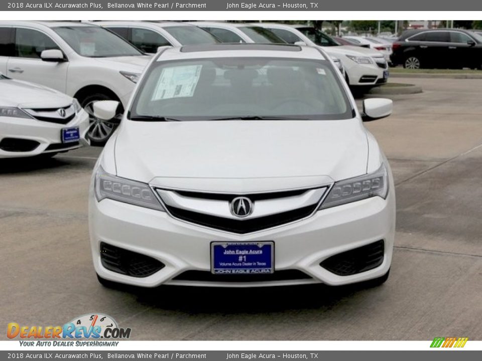 2018 Acura ILX Acurawatch Plus Bellanova White Pearl / Parchment Photo #2