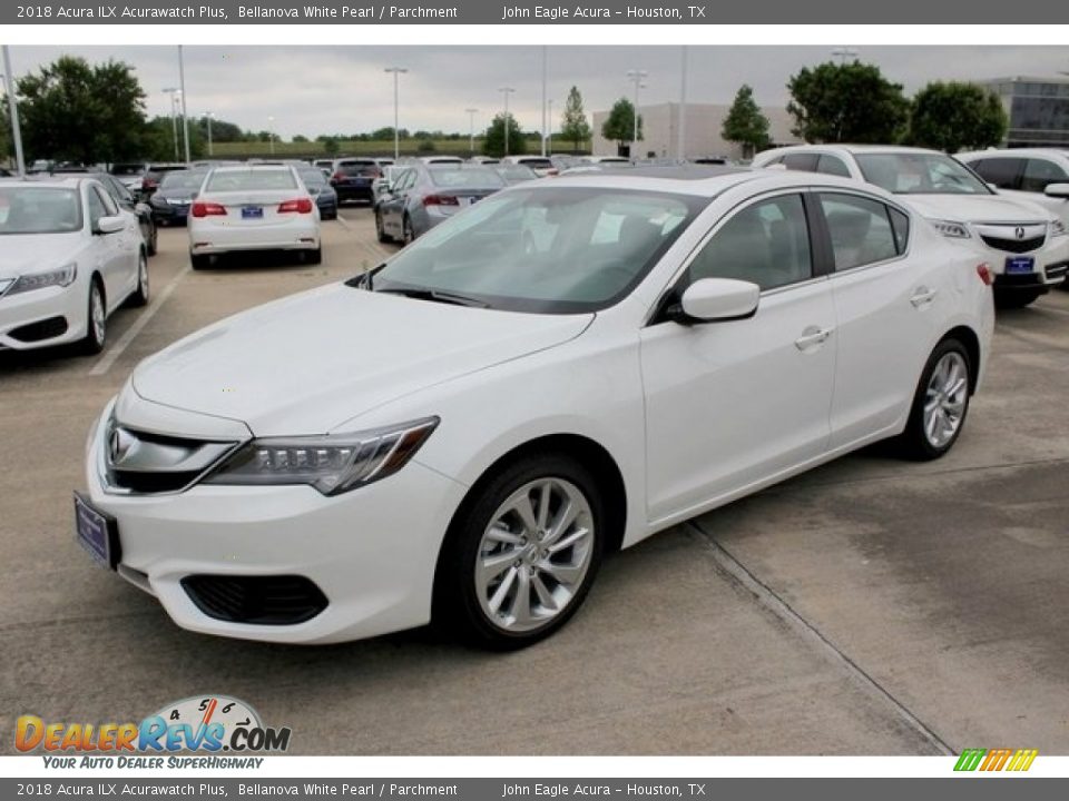2018 Acura ILX Acurawatch Plus Bellanova White Pearl / Parchment Photo #3
