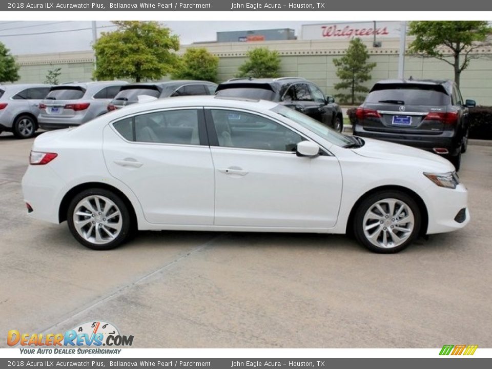2018 Acura ILX Acurawatch Plus Bellanova White Pearl / Parchment Photo #8