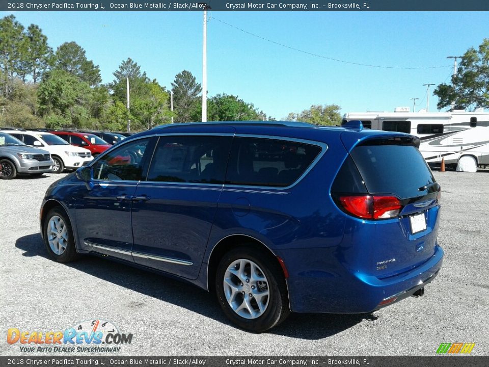 2018 Chrysler Pacifica Touring L Ocean Blue Metallic / Black/Alloy Photo #3