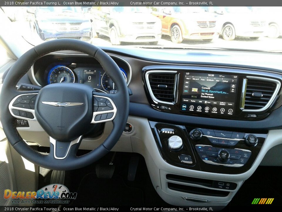 2018 Chrysler Pacifica Touring L Ocean Blue Metallic / Black/Alloy Photo #13