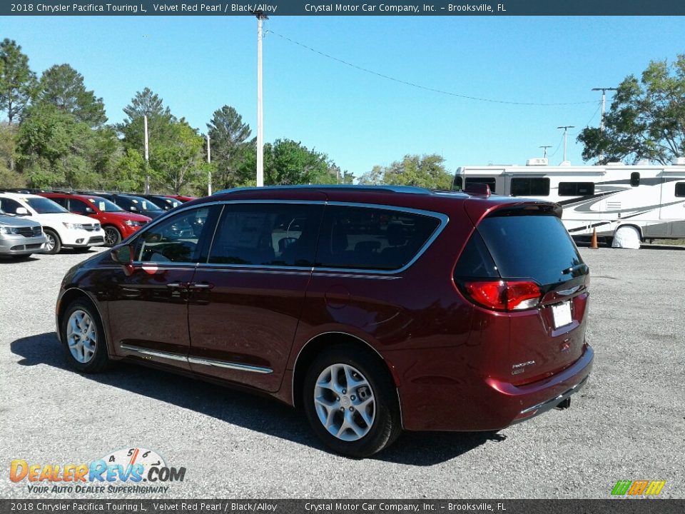 2018 Chrysler Pacifica Touring L Velvet Red Pearl / Black/Alloy Photo #3