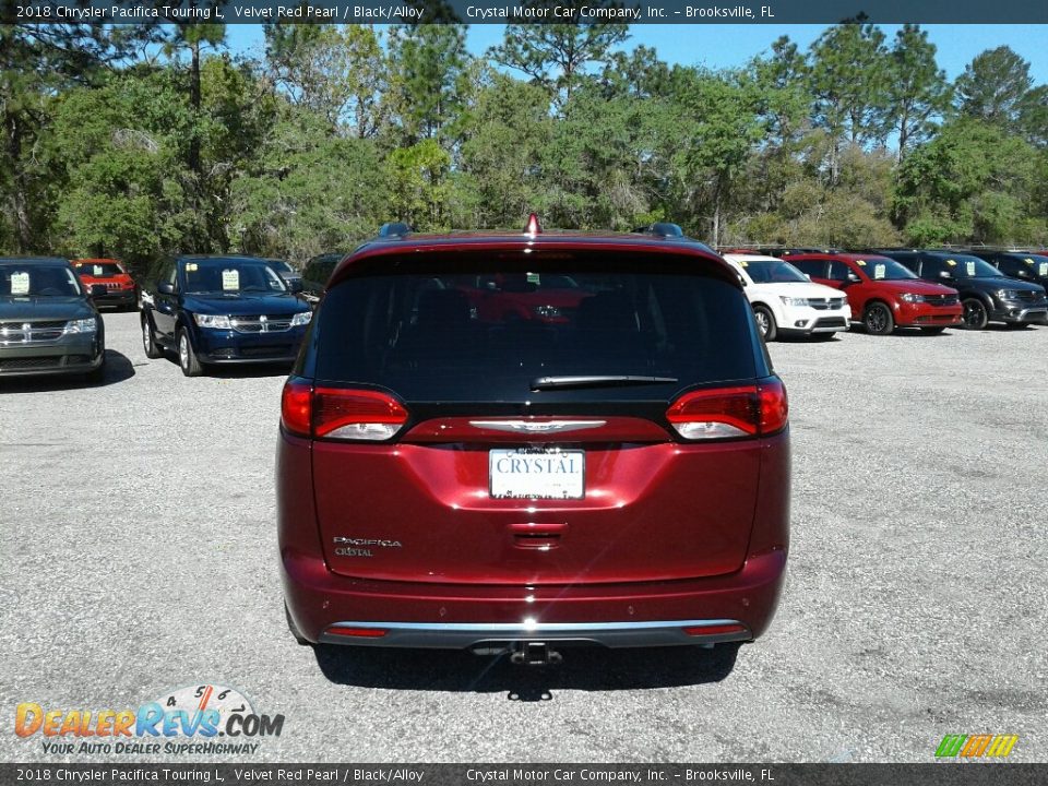 2018 Chrysler Pacifica Touring L Velvet Red Pearl / Black/Alloy Photo #4