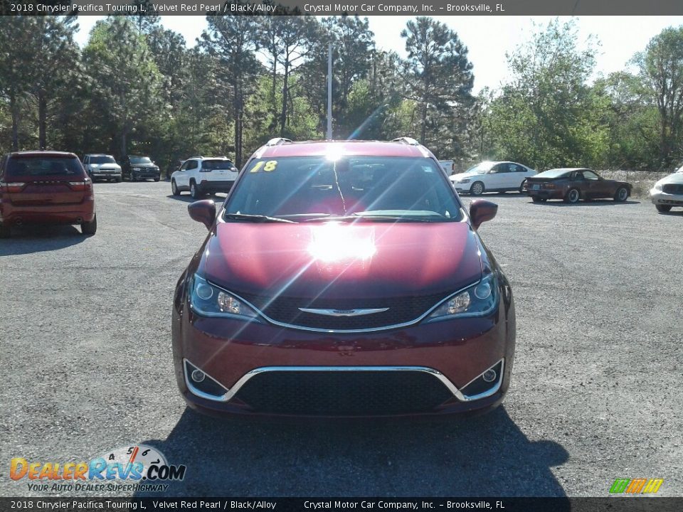 2018 Chrysler Pacifica Touring L Velvet Red Pearl / Black/Alloy Photo #8
