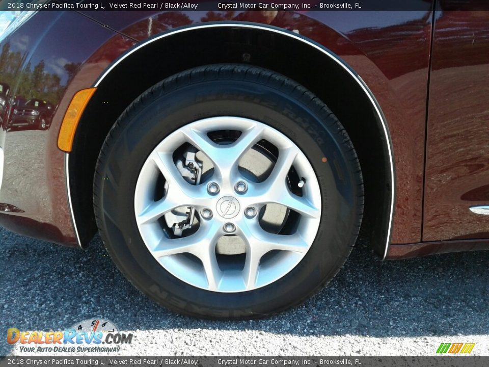 2018 Chrysler Pacifica Touring L Velvet Red Pearl / Black/Alloy Photo #20