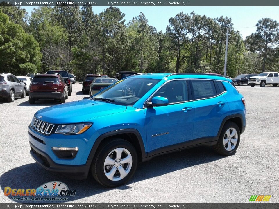 2018 Jeep Compass Latitude Laser Blue Pearl / Black Photo #1