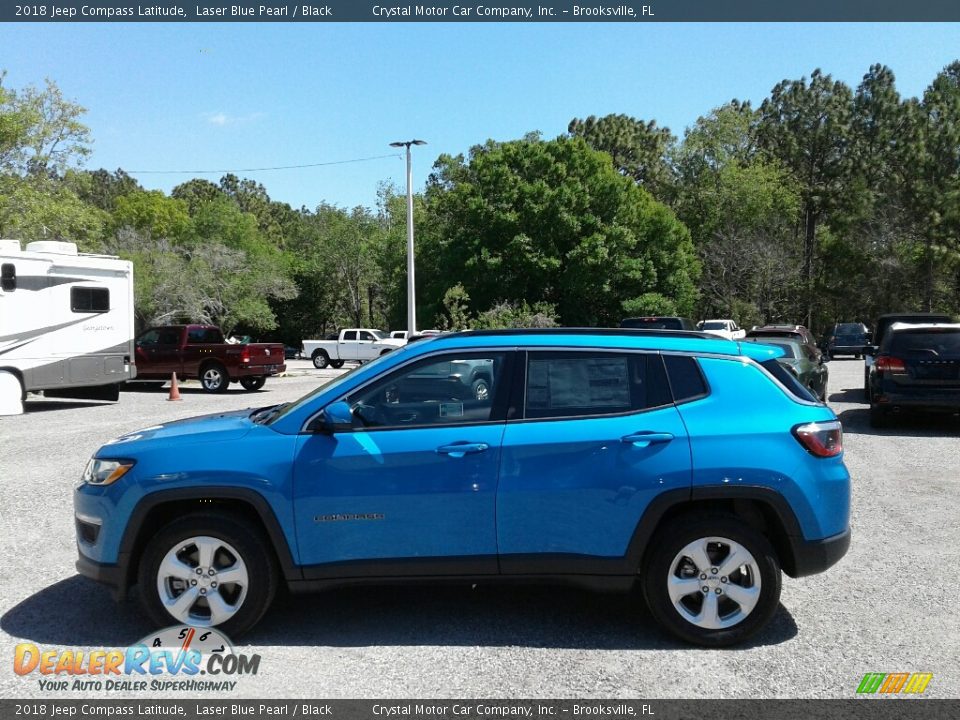 2018 Jeep Compass Latitude Laser Blue Pearl / Black Photo #2