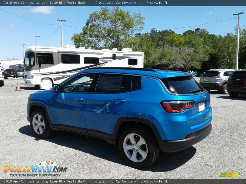 2018 Jeep Compass Latitude Laser Blue Pearl / Black Photo #3