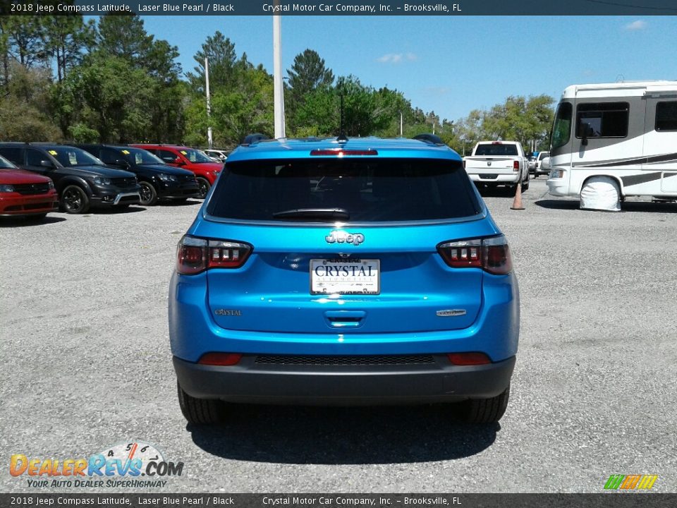 2018 Jeep Compass Latitude Laser Blue Pearl / Black Photo #4