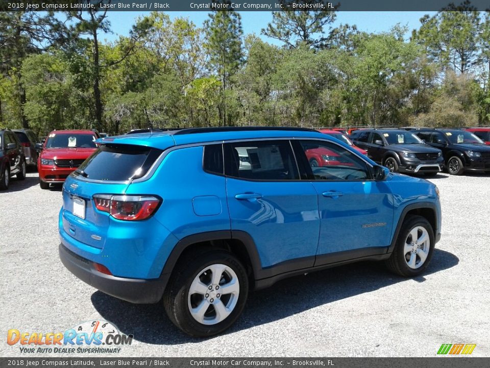 2018 Jeep Compass Latitude Laser Blue Pearl / Black Photo #5
