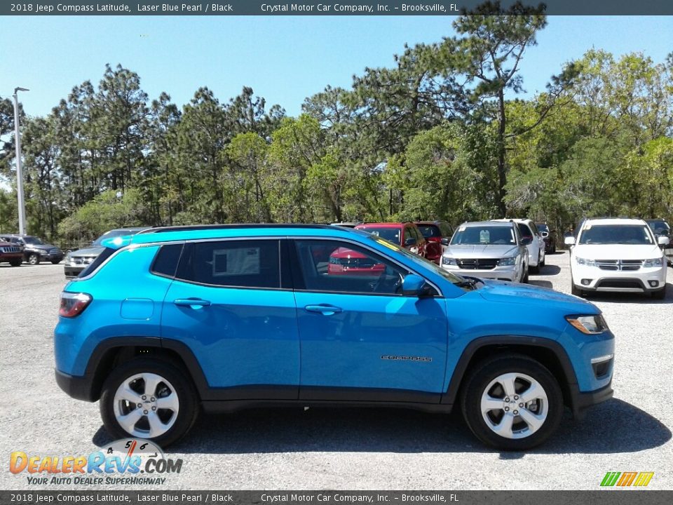 2018 Jeep Compass Latitude Laser Blue Pearl / Black Photo #6