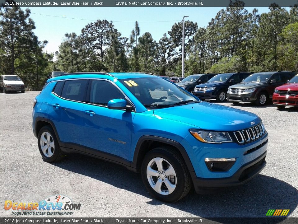 2018 Jeep Compass Latitude Laser Blue Pearl / Black Photo #7