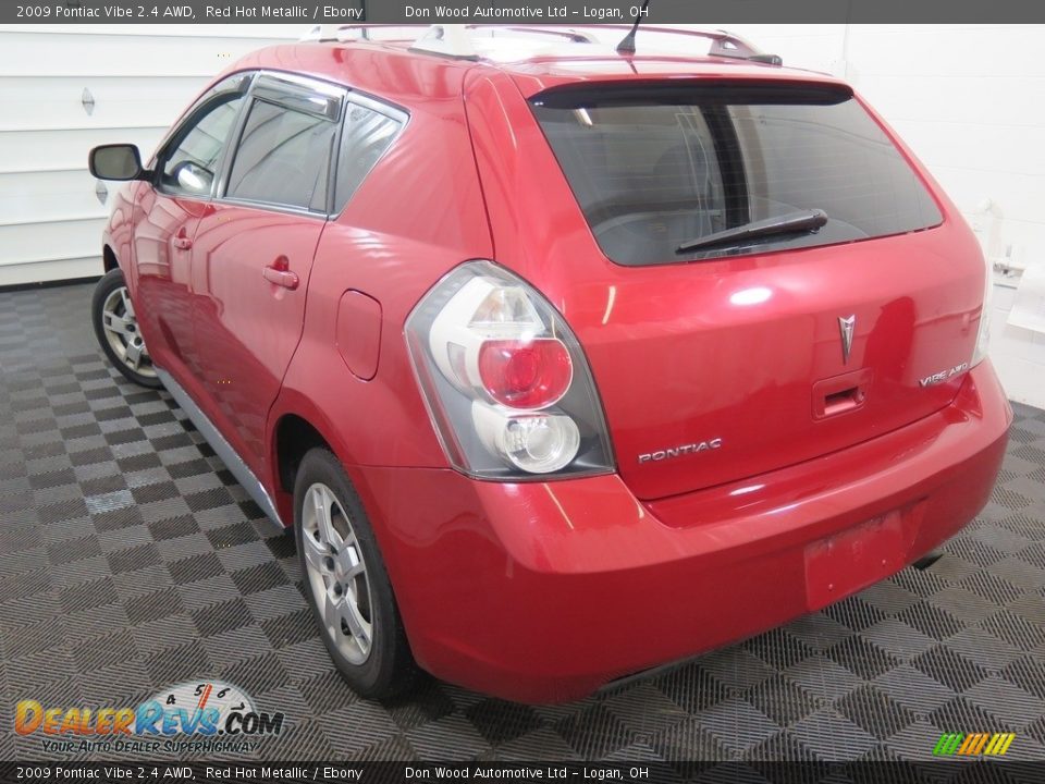2009 Pontiac Vibe 2.4 AWD Red Hot Metallic / Ebony Photo #8