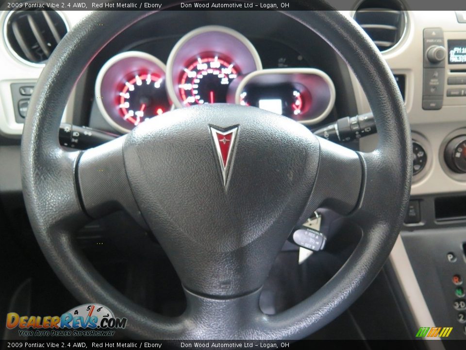 2009 Pontiac Vibe 2.4 AWD Red Hot Metallic / Ebony Photo #12