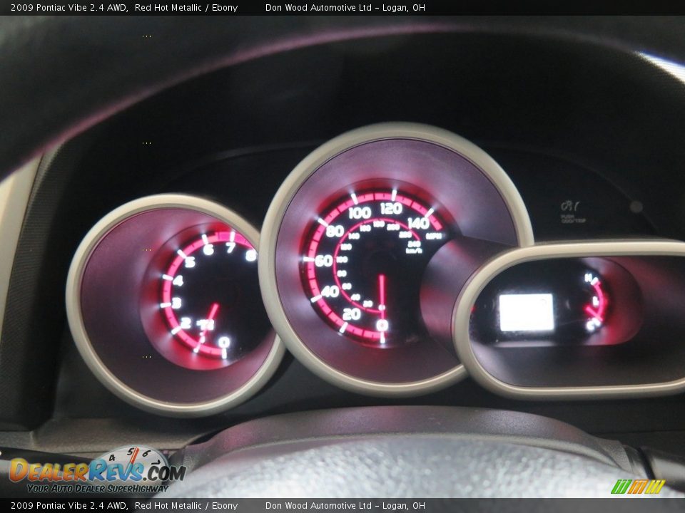 2009 Pontiac Vibe 2.4 AWD Red Hot Metallic / Ebony Photo #13