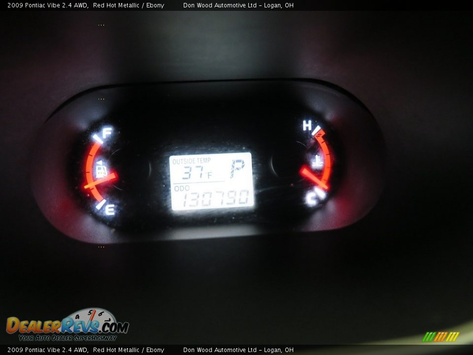 2009 Pontiac Vibe 2.4 AWD Red Hot Metallic / Ebony Photo #21
