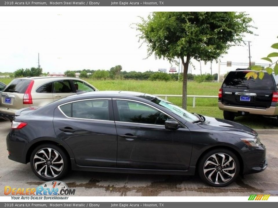 2018 Acura ILX Premium Modern Steel Metallic / Ebony Photo #8