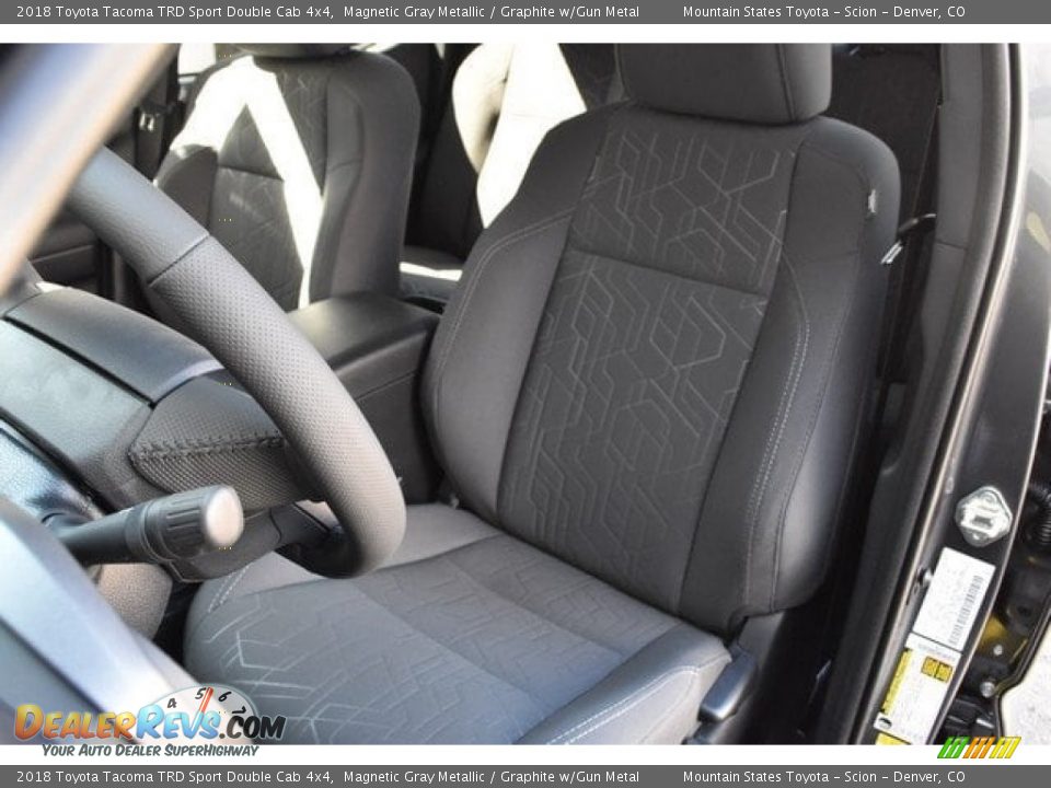 2018 Toyota Tacoma TRD Sport Double Cab 4x4 Magnetic Gray Metallic / Graphite w/Gun Metal Photo #7