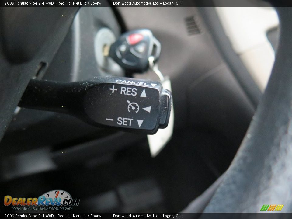 2009 Pontiac Vibe 2.4 AWD Red Hot Metallic / Ebony Photo #33