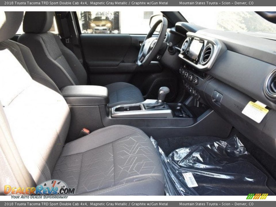 2018 Toyota Tacoma TRD Sport Double Cab 4x4 Magnetic Gray Metallic / Graphite w/Gun Metal Photo #12
