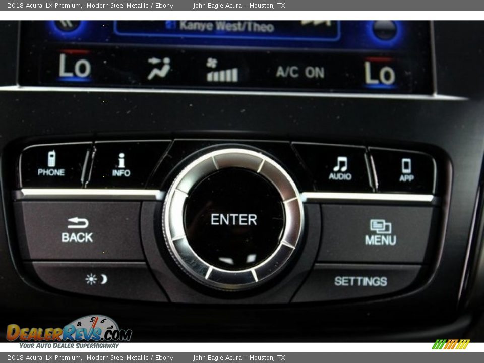 2018 Acura ILX Premium Modern Steel Metallic / Ebony Photo #28