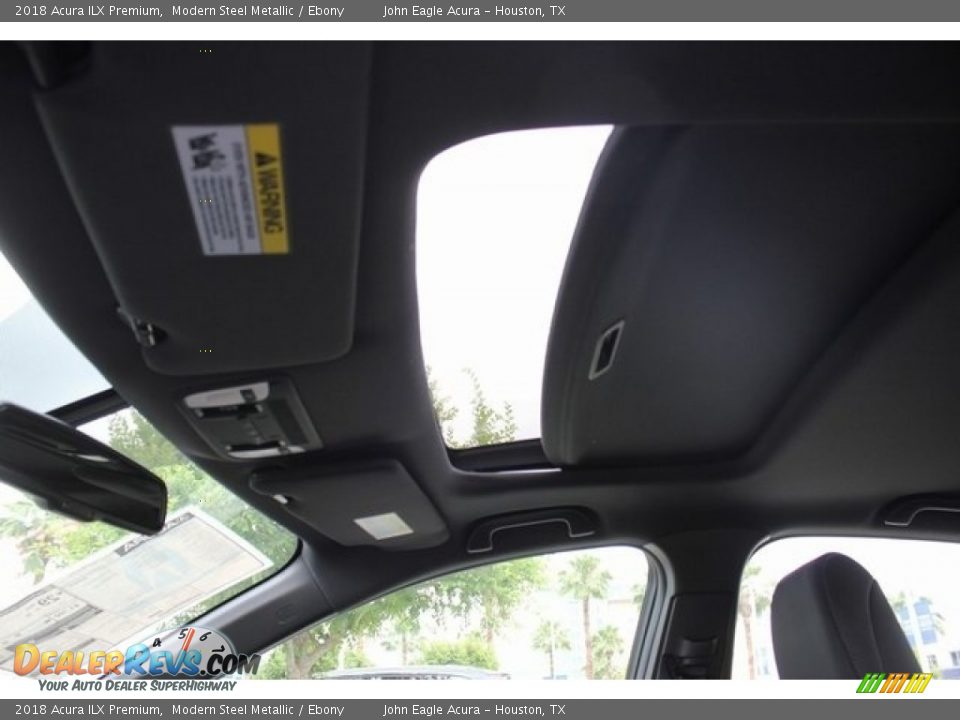 2018 Acura ILX Premium Modern Steel Metallic / Ebony Photo #35
