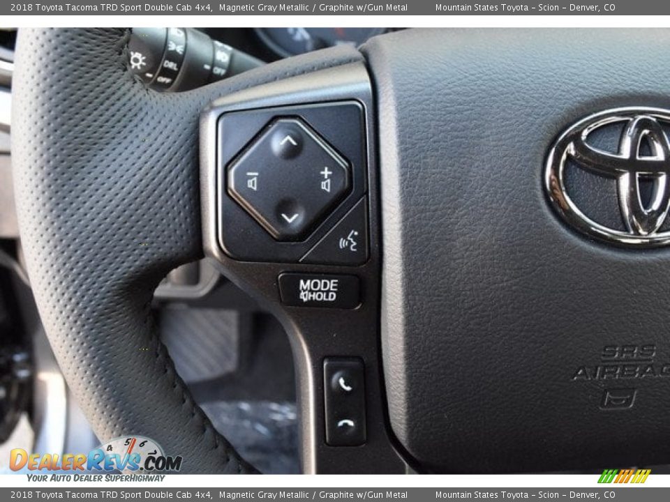 2018 Toyota Tacoma TRD Sport Double Cab 4x4 Magnetic Gray Metallic / Graphite w/Gun Metal Photo #26