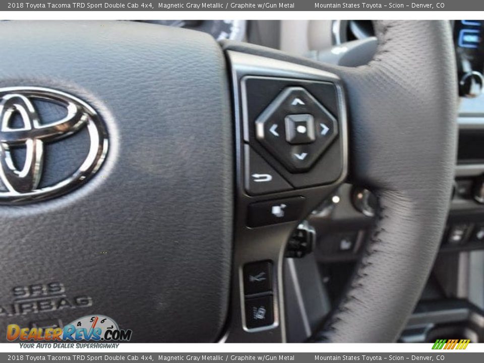 2018 Toyota Tacoma TRD Sport Double Cab 4x4 Magnetic Gray Metallic / Graphite w/Gun Metal Photo #27