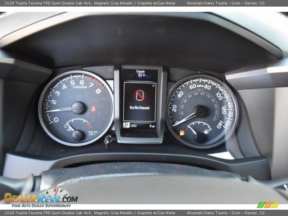 2018 Toyota Tacoma TRD Sport Double Cab 4x4 Magnetic Gray Metallic / Graphite w/Gun Metal Photo #28