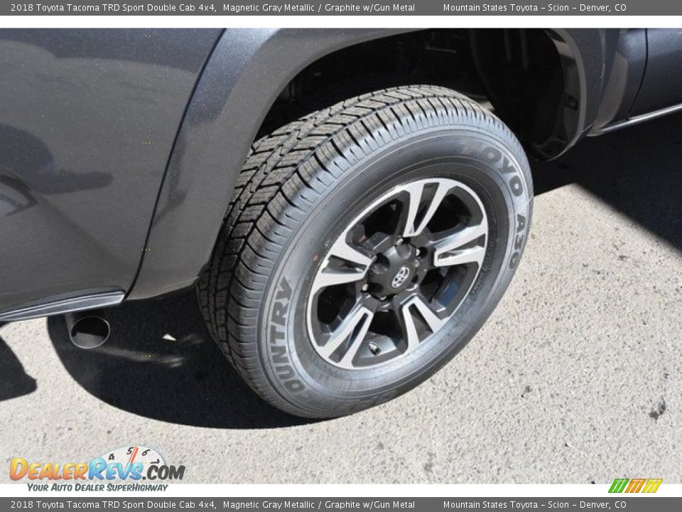 2018 Toyota Tacoma TRD Sport Double Cab 4x4 Magnetic Gray Metallic / Graphite w/Gun Metal Photo #34
