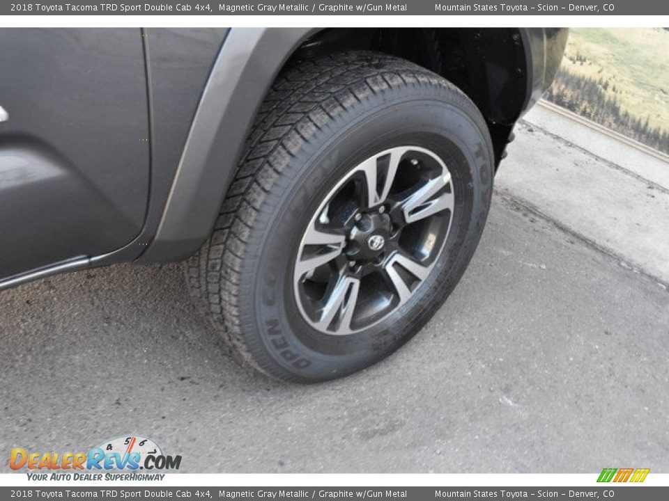 2018 Toyota Tacoma TRD Sport Double Cab 4x4 Magnetic Gray Metallic / Graphite w/Gun Metal Photo #35