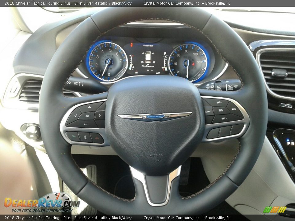 2018 Chrysler Pacifica Touring L Plus Billet Silver Metallic / Black/Alloy Photo #14