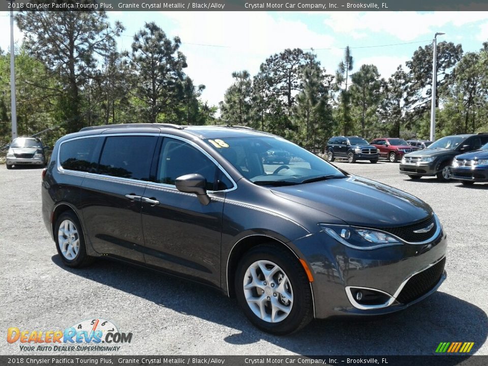 2018 Chrysler Pacifica Touring Plus Granite Crystal Metallic / Black/Alloy Photo #7