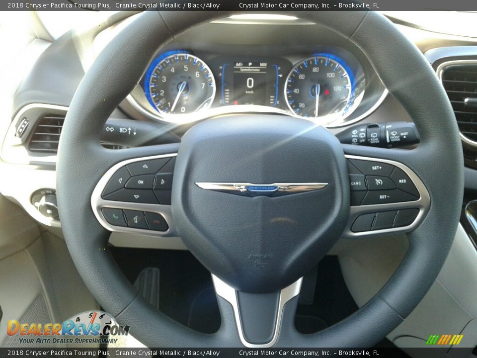 2018 Chrysler Pacifica Touring Plus Granite Crystal Metallic / Black/Alloy Photo #14