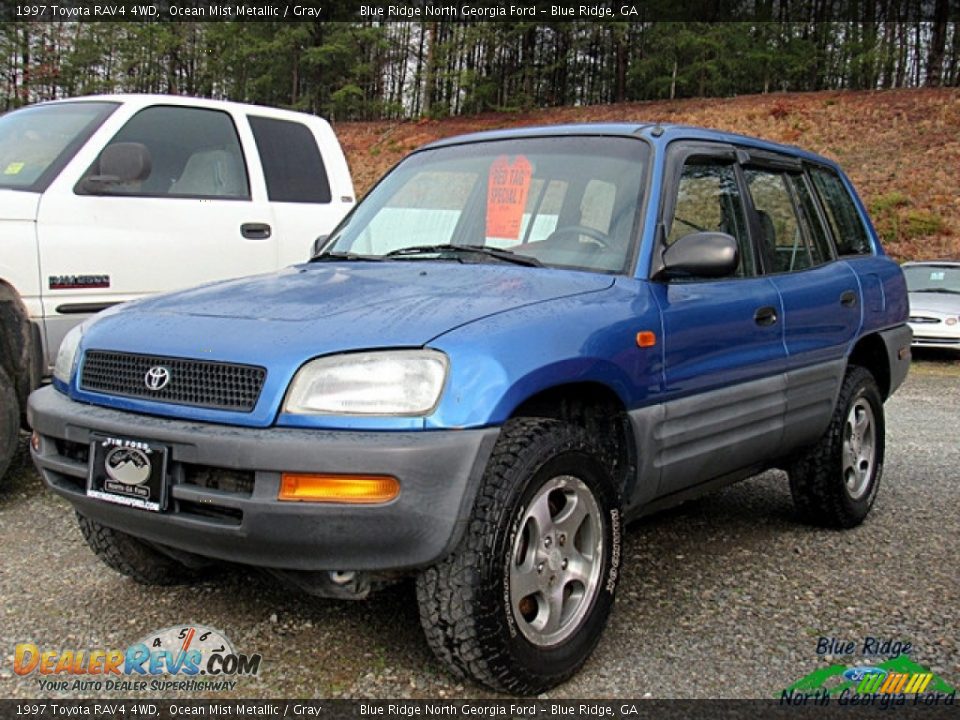 1997 Toyota RAV4 4WD Ocean Mist Metallic / Gray Photo #1