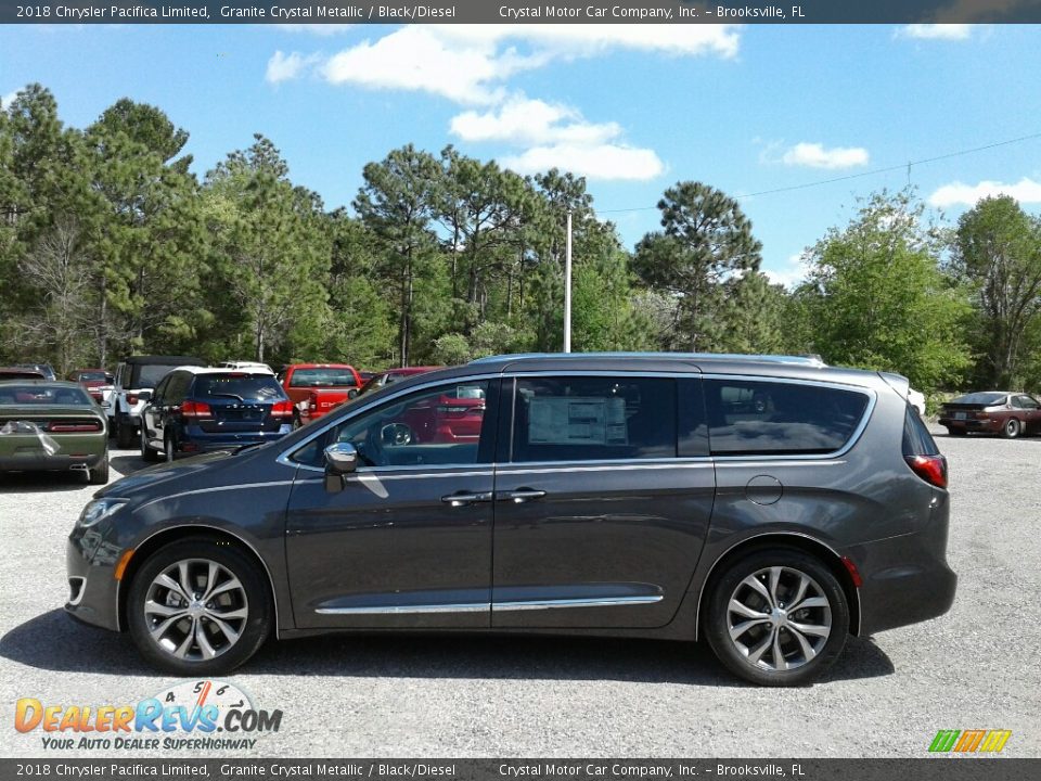 2018 Chrysler Pacifica Limited Granite Crystal Metallic / Black/Diesel Photo #2