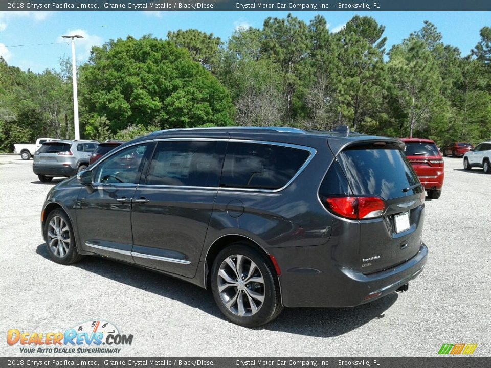 2018 Chrysler Pacifica Limited Granite Crystal Metallic / Black/Diesel Photo #3