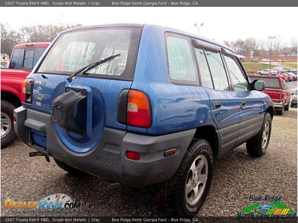 1997 Toyota RAV4 4WD Ocean Mist Metallic / Gray Photo #3