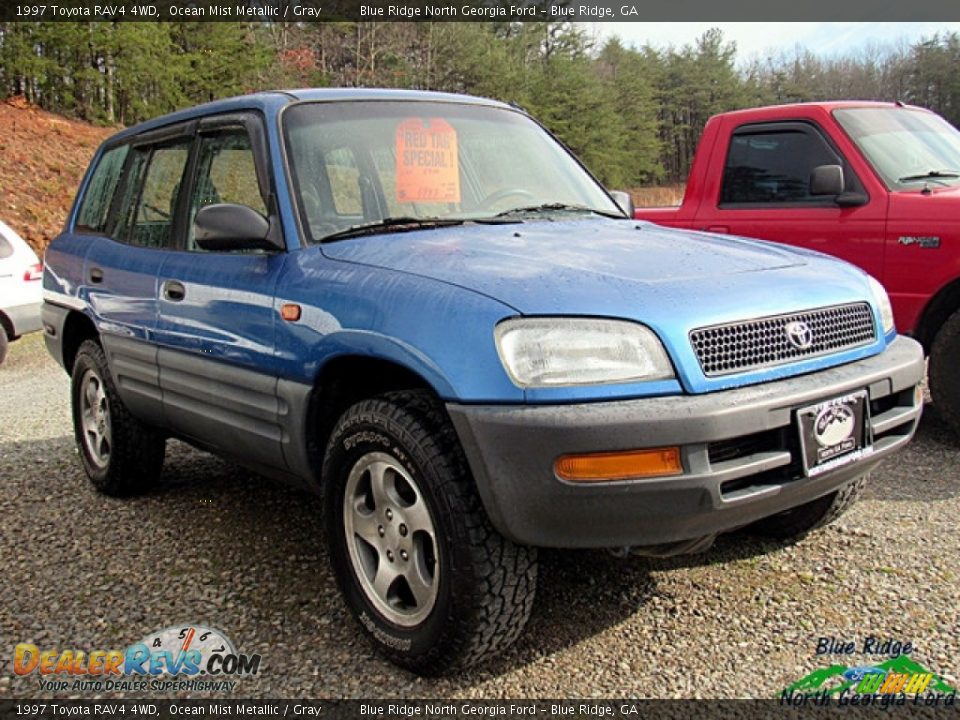 1997 Toyota RAV4 4WD Ocean Mist Metallic / Gray Photo #4