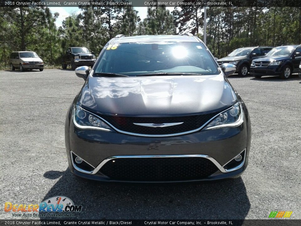 2018 Chrysler Pacifica Limited Granite Crystal Metallic / Black/Diesel Photo #8