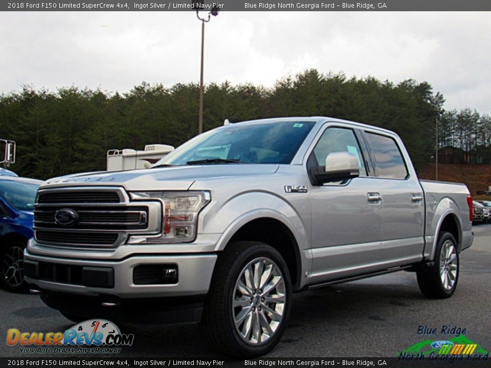 2018 Ford F150 Limited SuperCrew 4x4 Ingot Silver / Limited Navy Pier Photo #1