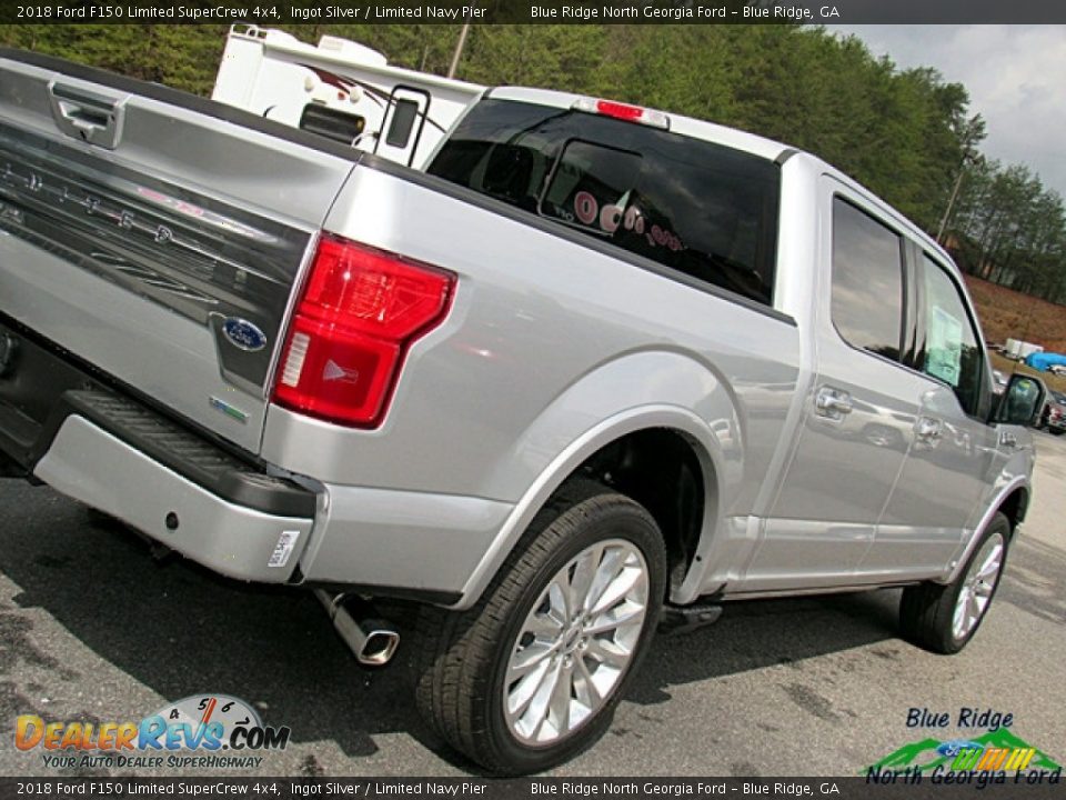 2018 Ford F150 Limited SuperCrew 4x4 Ingot Silver / Limited Navy Pier Photo #36