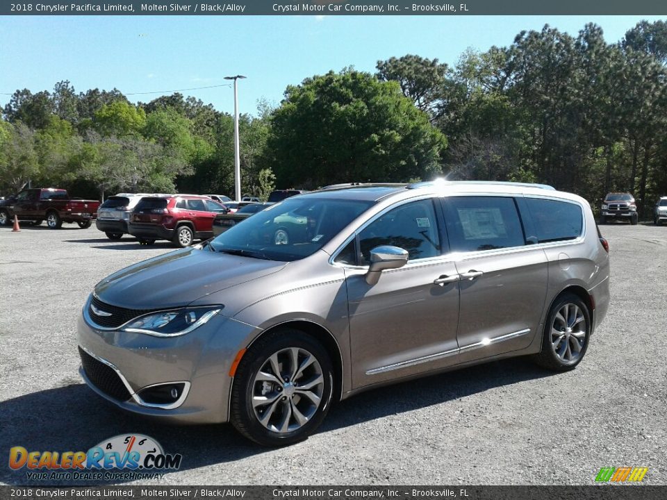 2018 Chrysler Pacifica Limited Molten Silver / Black/Alloy Photo #1