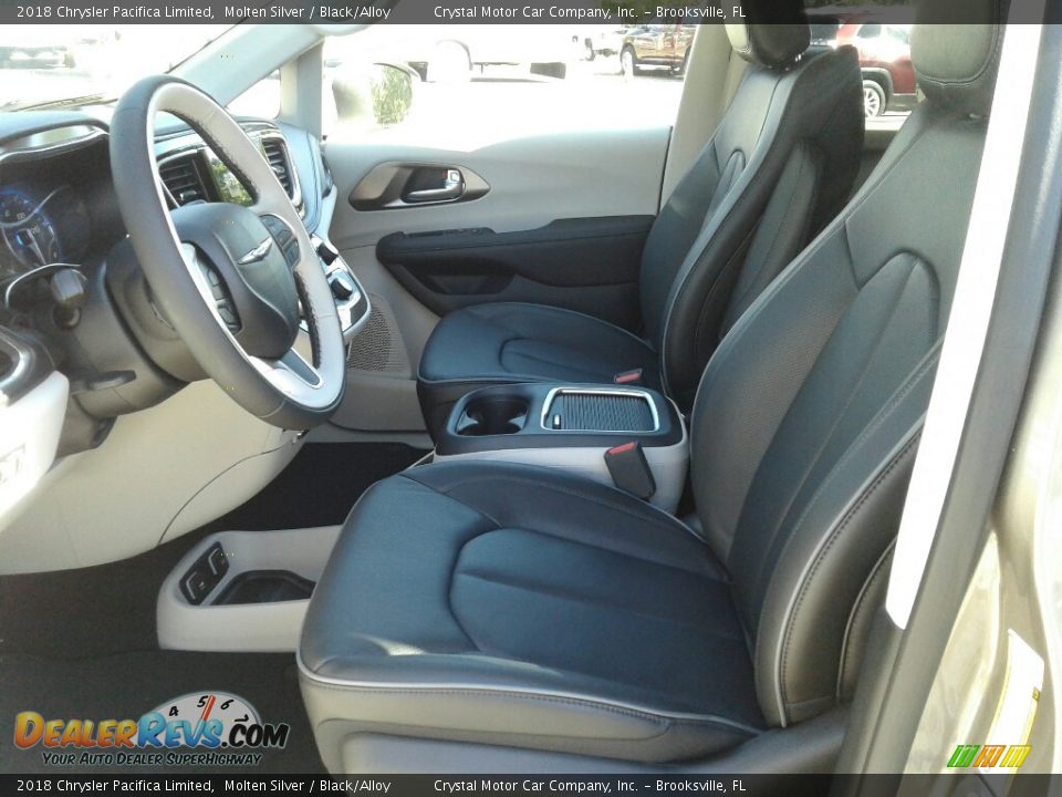 2018 Chrysler Pacifica Limited Molten Silver / Black/Alloy Photo #9