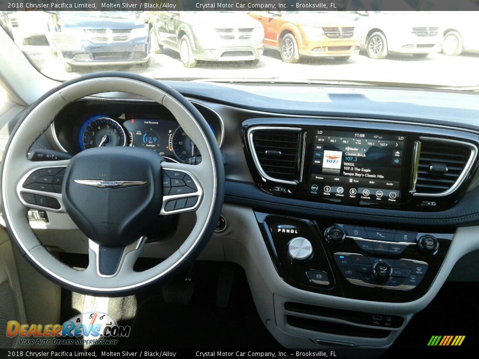 2018 Chrysler Pacifica Limited Molten Silver / Black/Alloy Photo #13