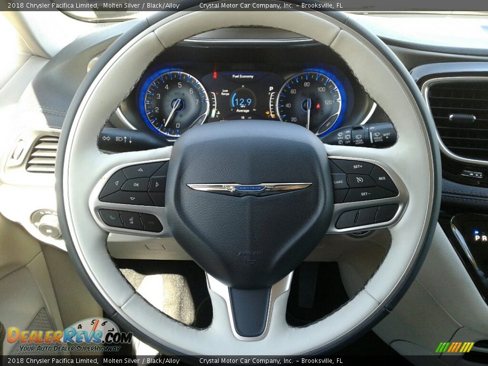 2018 Chrysler Pacifica Limited Molten Silver / Black/Alloy Photo #14