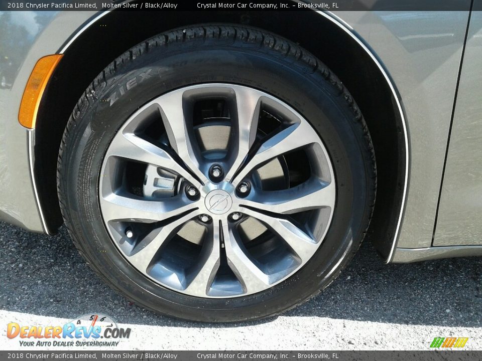 2018 Chrysler Pacifica Limited Molten Silver / Black/Alloy Photo #22